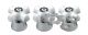 G0085883 - Handle Pack Large Wht China Cross Handle  Chrome