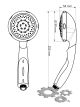 S2254400CP - Hand Shower with Check Valve 2.5gpm