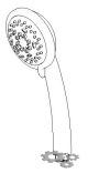 S22E4400CP - Hand Shower 2.0gpm 1/2-14NPT 4