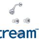 Two handle tub and shower faucet